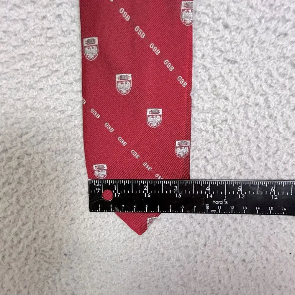 Givenchy Red and White mens Patterned Tie silk